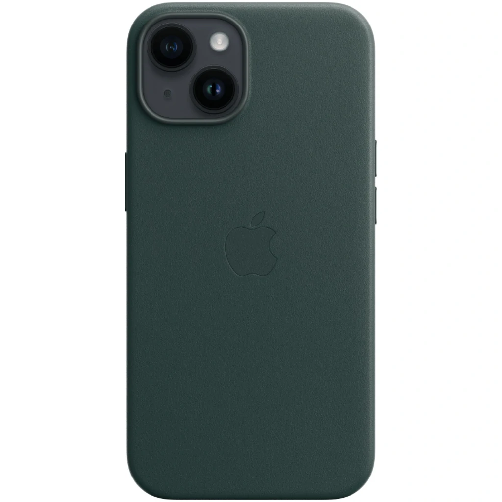 Чохол Apple iPhone 14 Plus Leather Case with MagSafe Forest Green (MPPA3)