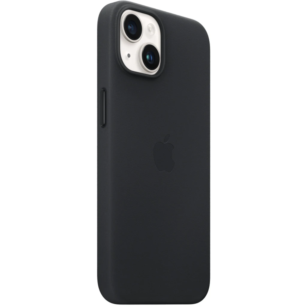 Чохол Apple iPhone 14 Plus Leather Case with MagSafe Midnight (MPP93)