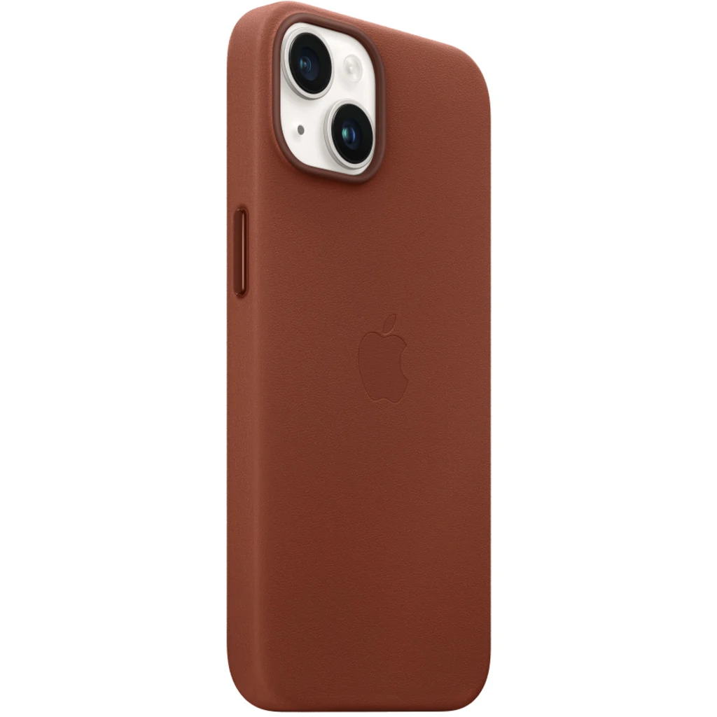 Чохол Apple iPhone 14 Leather Case with MagSafe Umber (MPP73)