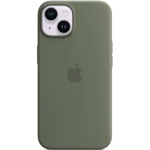 Колір: Зелений - Чохол Apple iPhone 14 Plus Silicone Case with MagSafe Olive (MQUD3)
