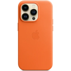 Чохол Apple iPhone 14 Pro Max Leather Case with MagSafe Orange (MPPR3)