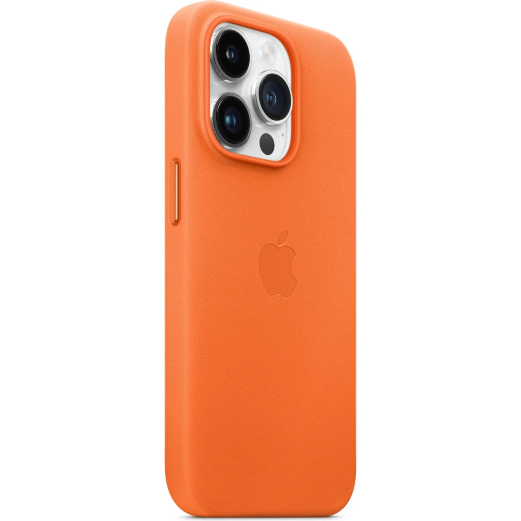 Чохол Apple iPhone 14 Pro Max Leather Case with MagSafe Orange (MPPR3)