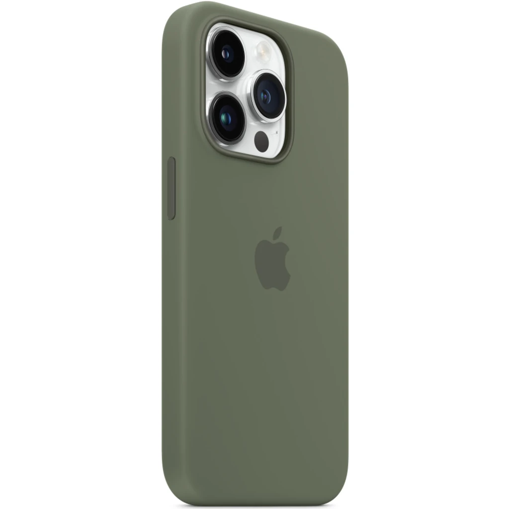 Чехол Apple iPhone 14 Pro Silicone Case with MagSafe Olive (MQUH3)