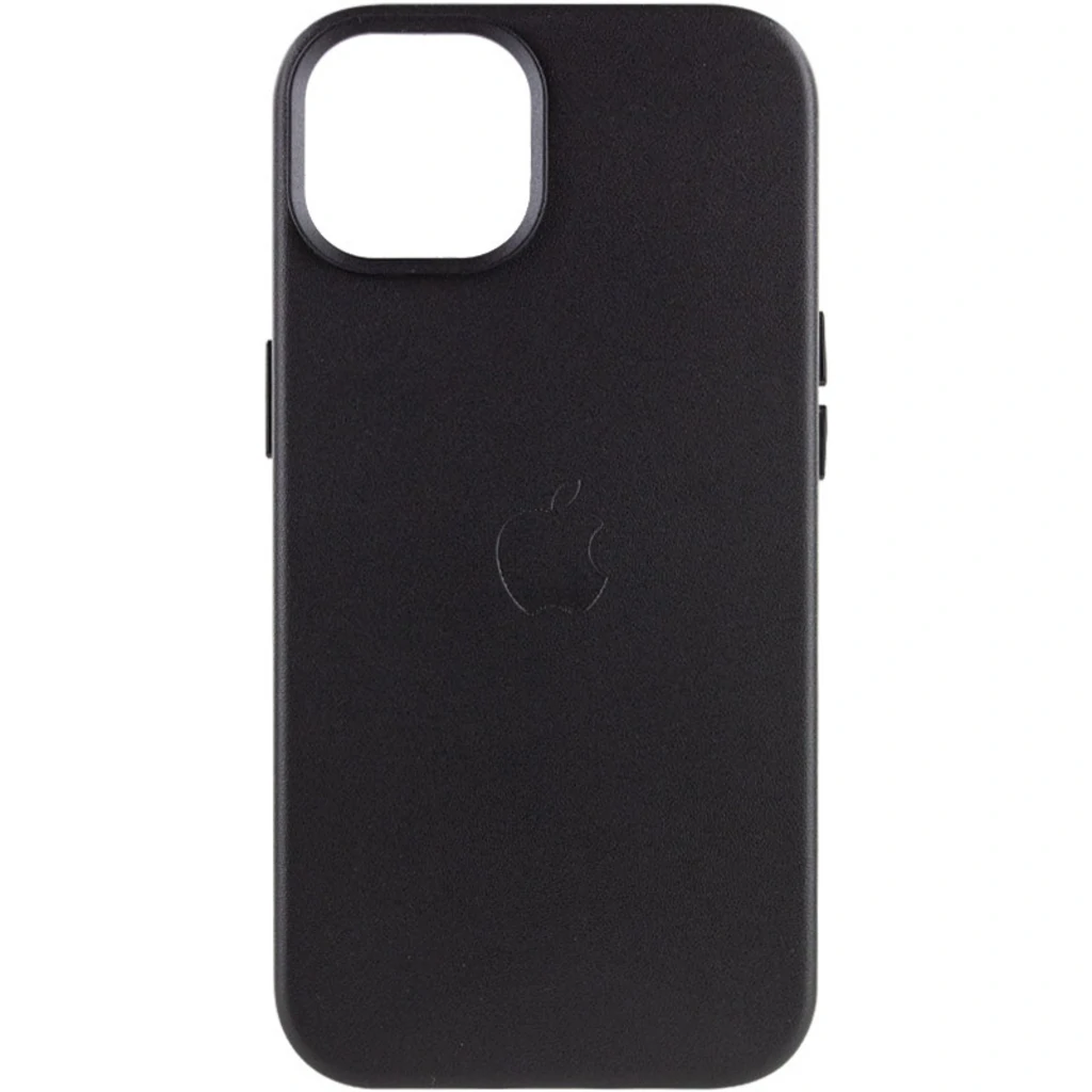 Чохол Apple iPhone 14 Leather Case (AA Plus) with MagSafe Black