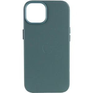 Чехол Apple iPhone 14 Leather Case (AA Plus) with MagSafe Pine Green
