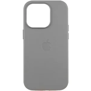 Чохол Leather Case (AAA) with MagSafe and Animation для Apple iPhone 16 Pro Light Gray