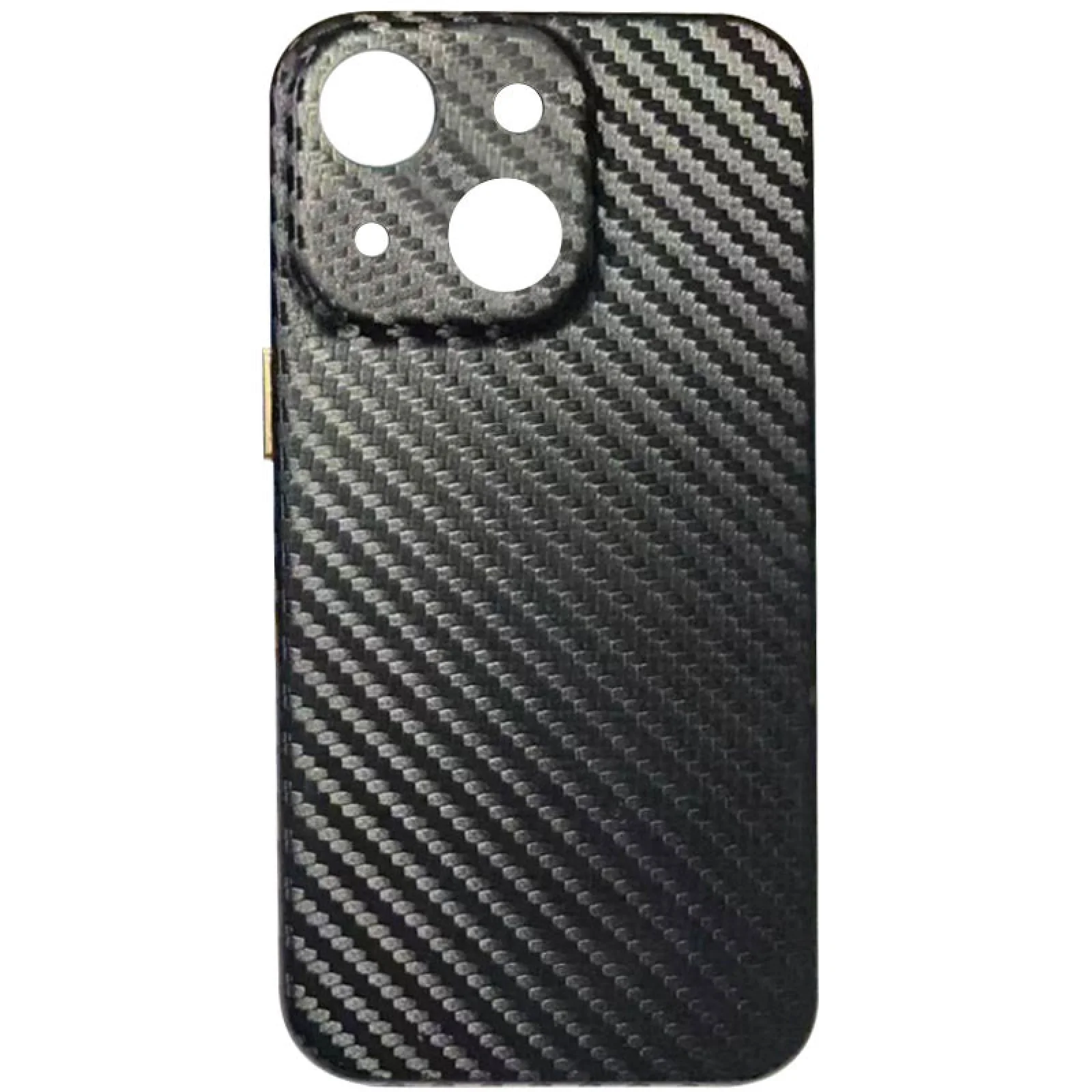Чехол Leather Case Carbon Series Black для Apple iPhone 13