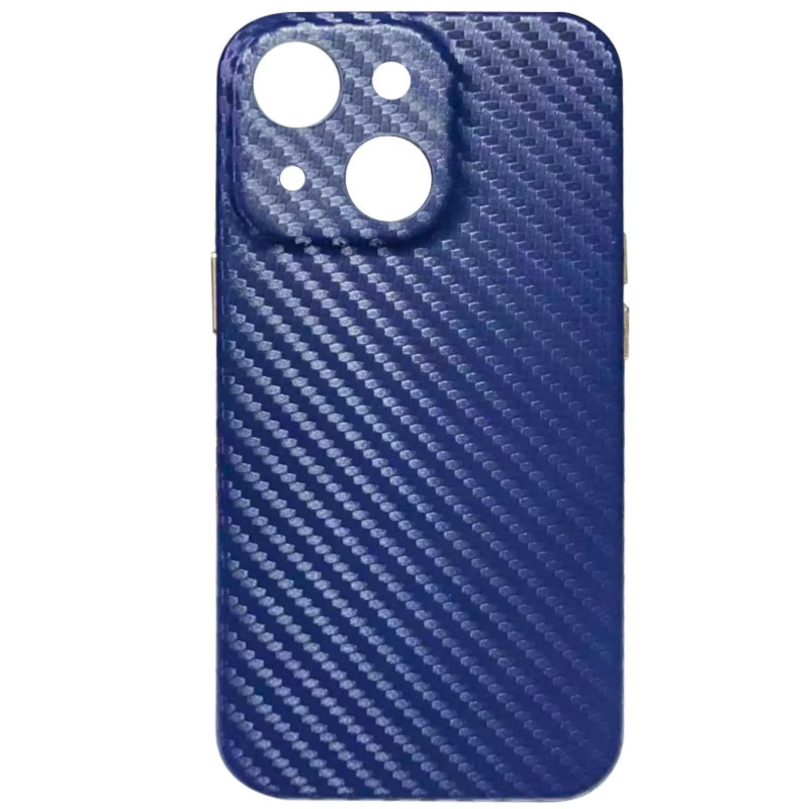 Чехол Leather Case Carbon Series Blue для Apple iPhone 13