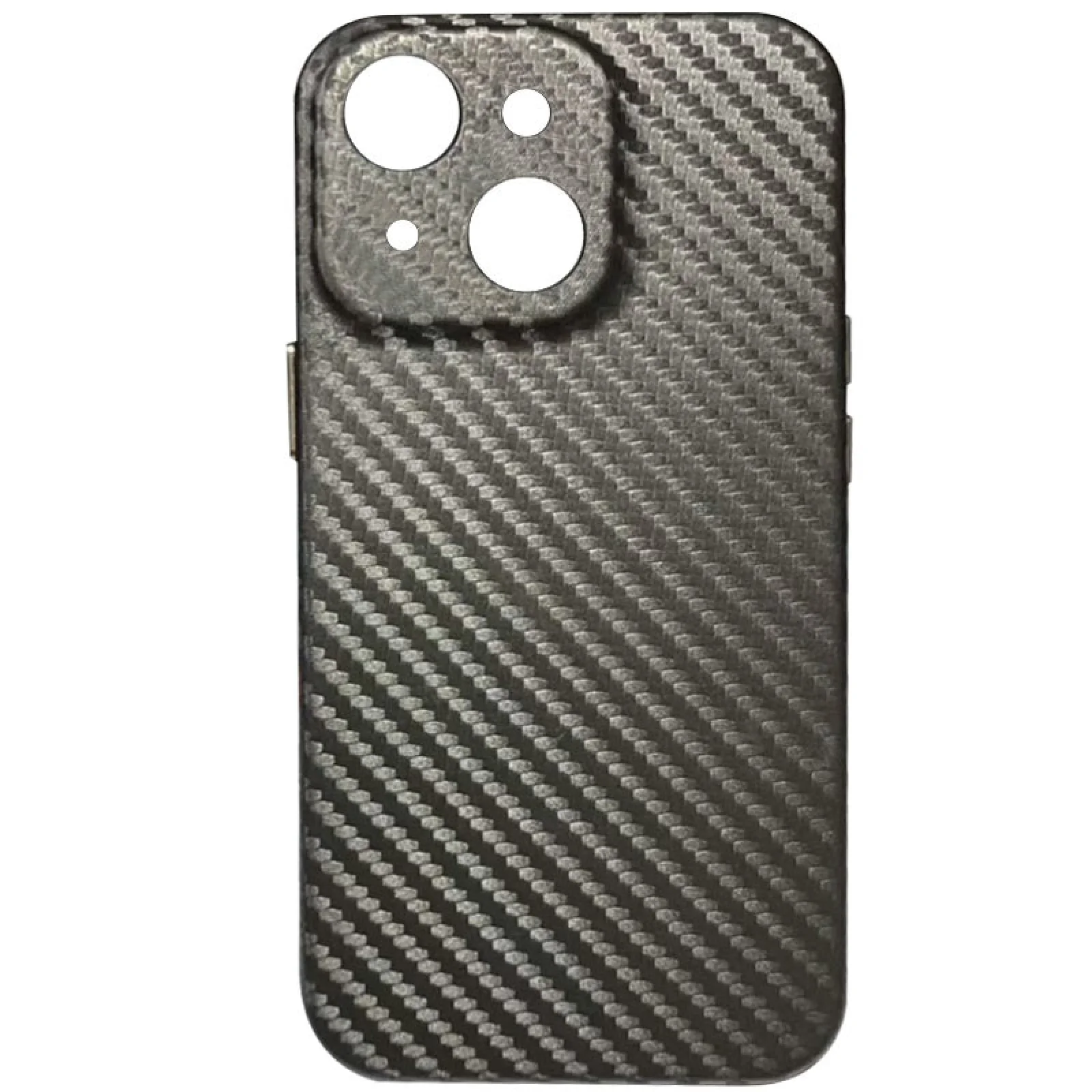 Чохол Leather Case Carbon Series Grey для Apple iPhone 13