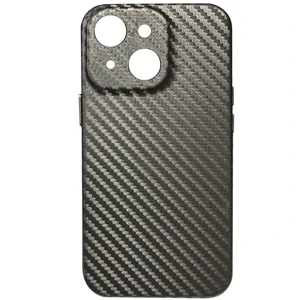 Чохол Leather Case Carbon Series Grey для Apple iPhone 13