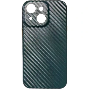 Чохол Leather Case Carbon Series Green для Apple iPhone 13