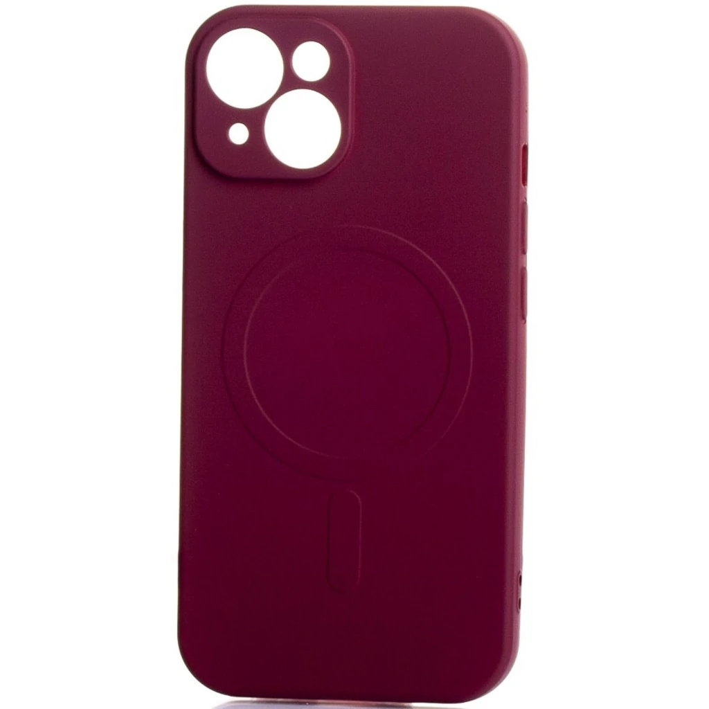 Чохол MagSafe SOFT TPU для iPhone 15 Plus Marsala