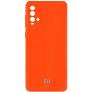 Колір: Помаранчевий - Чохол Silicone Cover My Color Full Camera Neon Orange для Xiaomi Redmi Note 9 4G, Redmi 9 Power, Redmi 9T