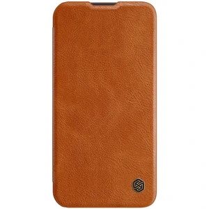 Колір: Коричневий - Чохол Nillkin Qin Pro Camshield Brown для iPhone 13