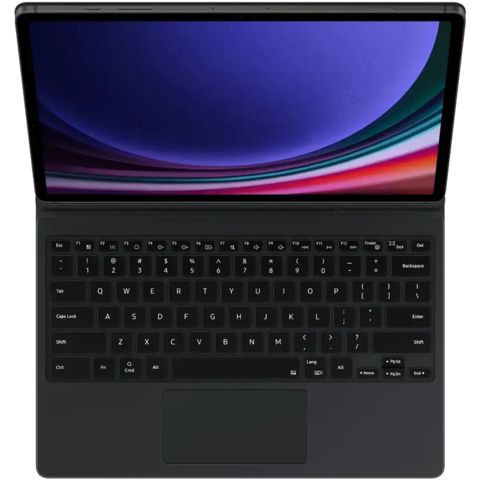 Чохол-клавіатура Samsung Keyboard Cover Black для Samsung Galaxy Tab S9 Plus X810/X816 (EF-DX815BBEGUA)