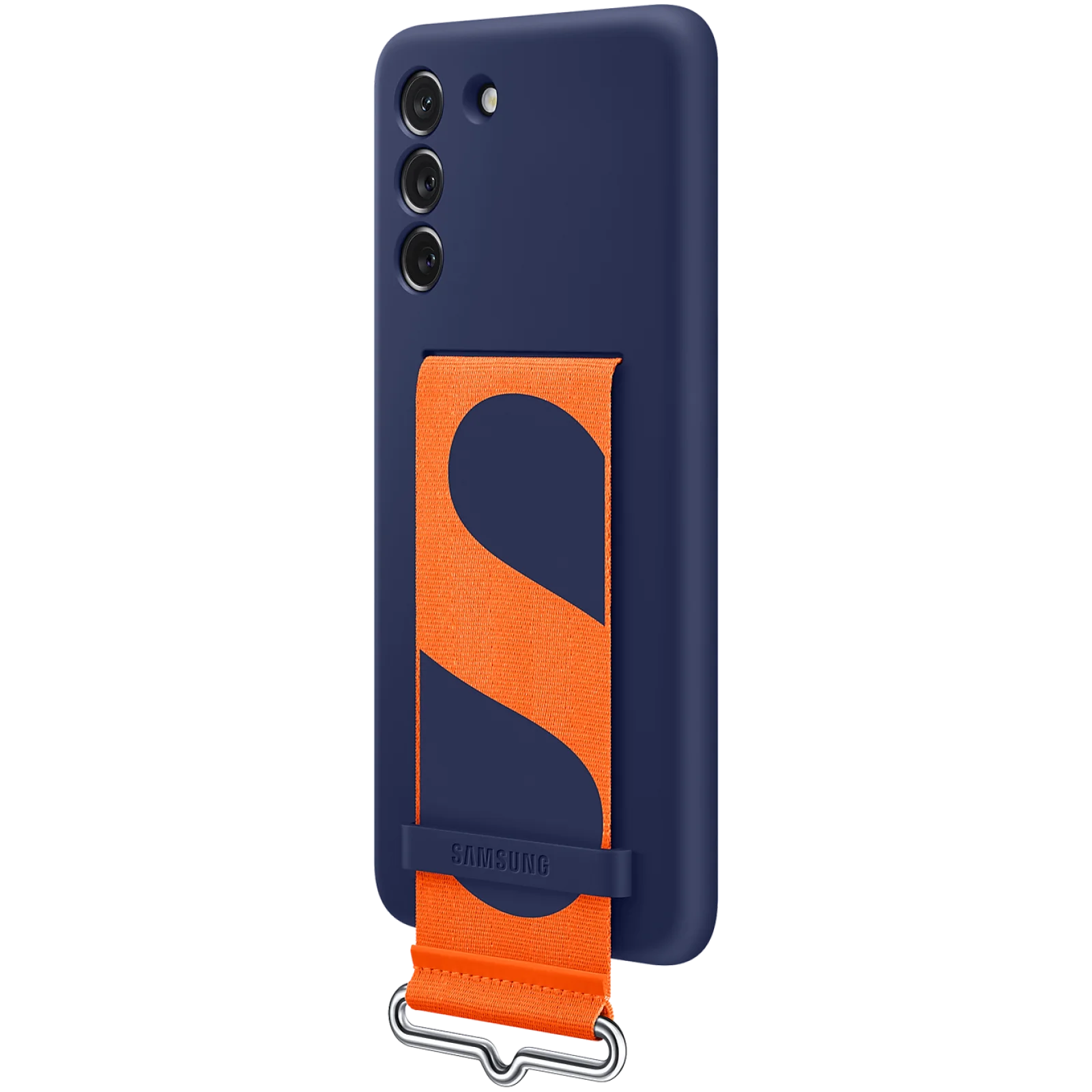 Чехол Samsung Silicone Cover with Strap Navy для Samsung Galaxy S21 FE 5G SM-G990 (EF-GG990TNEG)