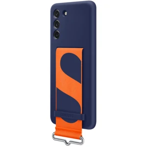 Чехол Samsung Silicone Cover with Strap Navy для Samsung Galaxy S21 FE 5G SM-G990 (EF-GG990TNEG)