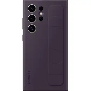 Колір: Фіолетовий - Чохол Samsung Silicone Grip Case Dark Violet для Samsung Galaxy S24 Ultra SM-S928 (EF-GS928CEEGWW)
