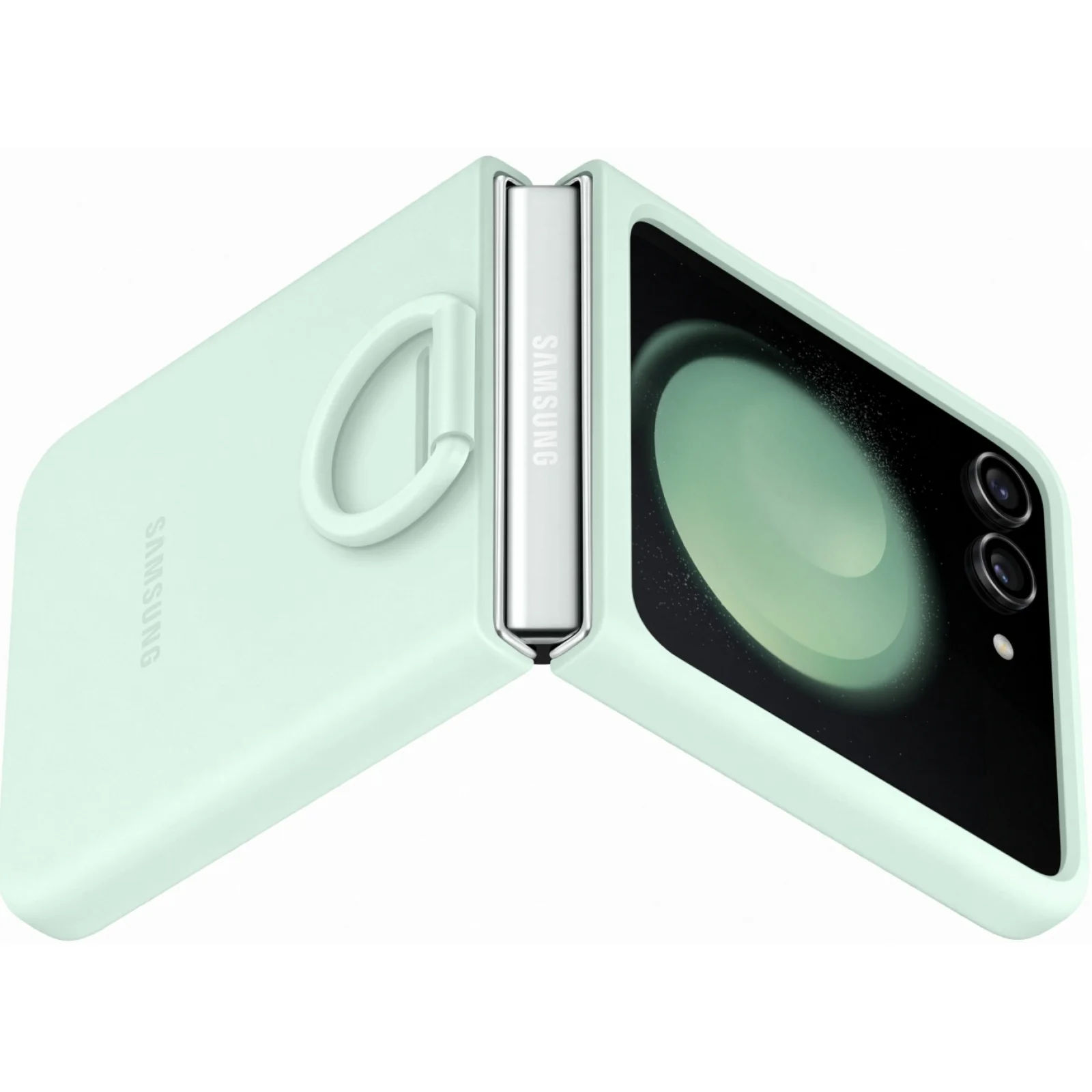 Чохол Samsung Silicone Cover with Ring Ocean Green для Samsung Galaxy Flip5 (EF-PF731TMEGUA)