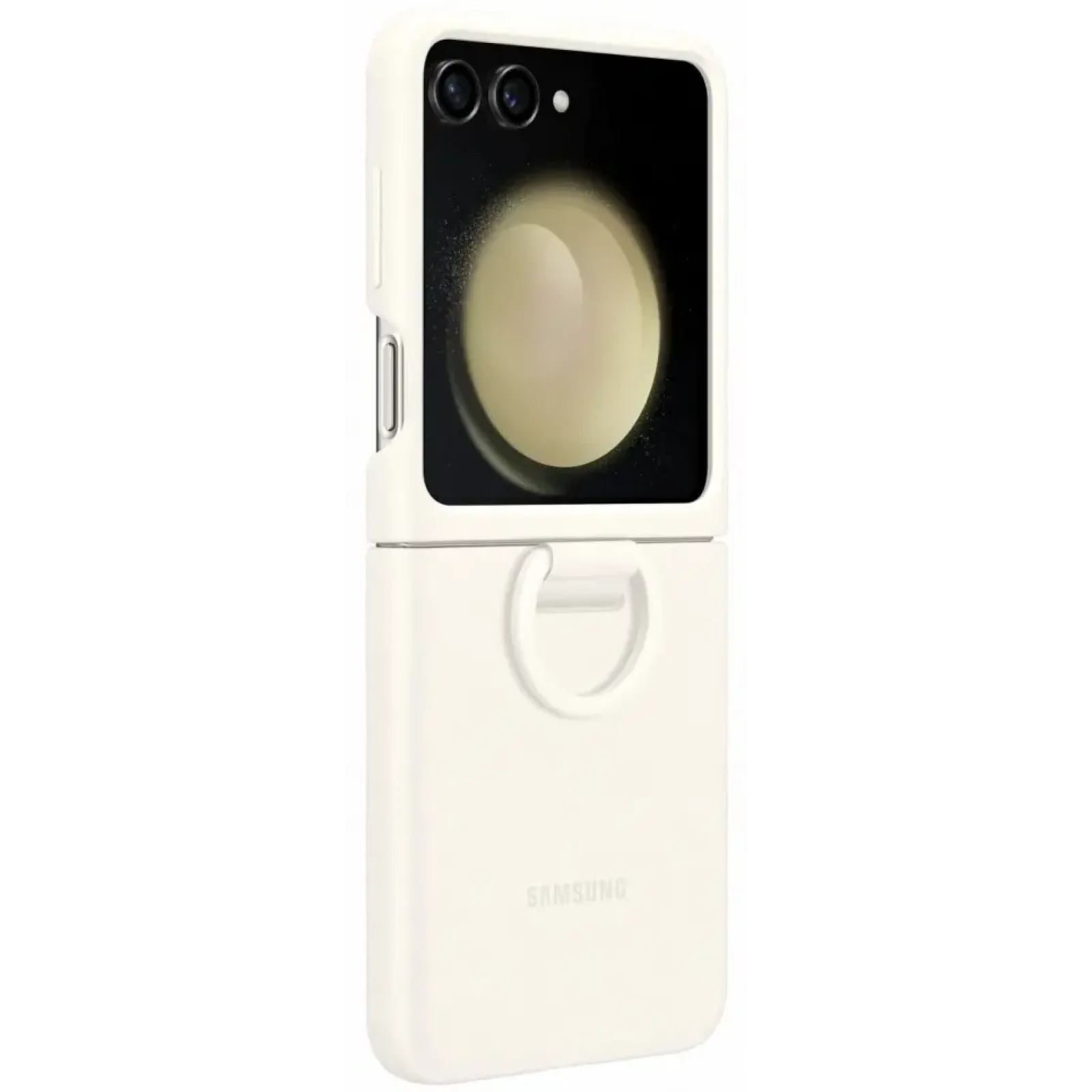 Чохол Samsung Silicone Cover with Ring Cream для Samsung Galaxy Flip5 (EF-PF731TUEGUA)