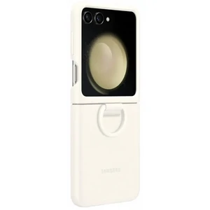 Колір: Білий - Чохол Samsung Silicone Cover with Ring Cream для Samsung Galaxy Flip5 (EF-PF731TUEGUA)