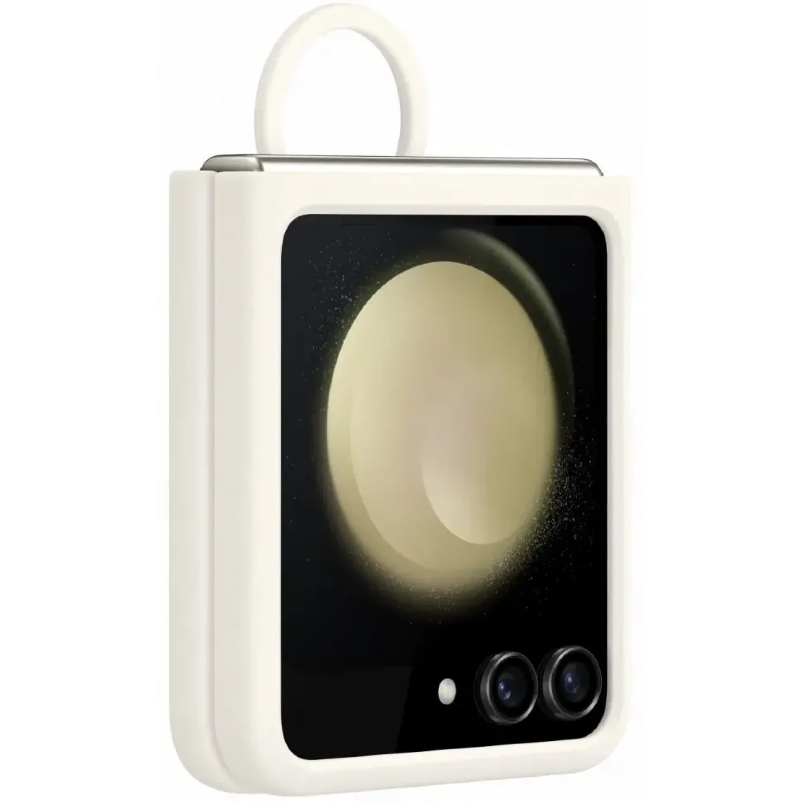 Чохол Samsung Silicone Cover with Ring Cream для Samsung Galaxy Flip5 (EF-PF731TUEGUA)