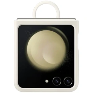 Чохол Samsung Silicone Cover with Ring Cream для Samsung Galaxy Flip5 (EF-PF731TUEGUA)