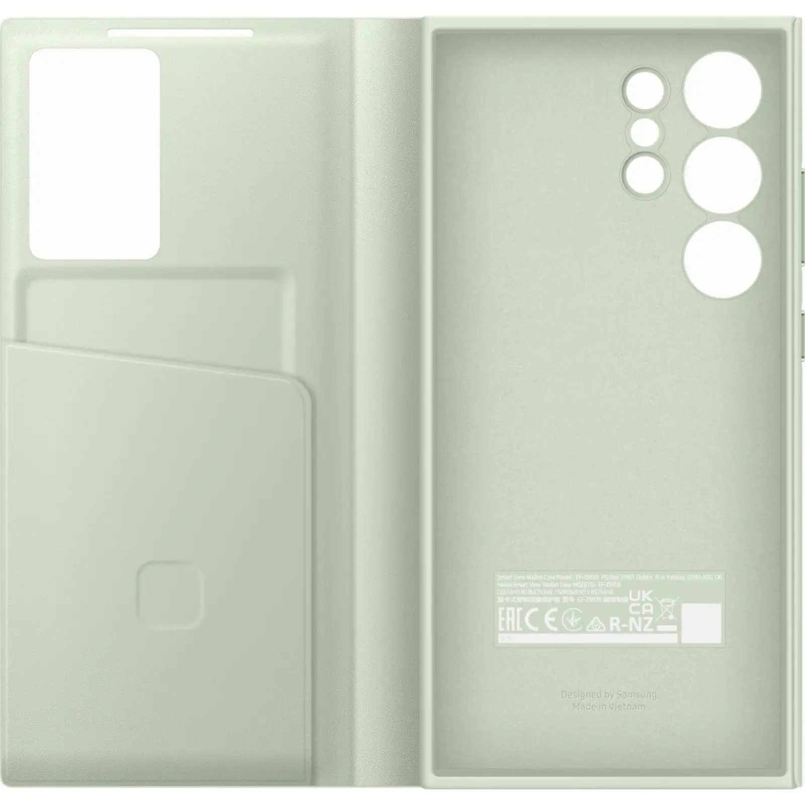 Чохол Samsung Smart Clear View Cover Light Green для Samsung Galaxy S24 Ultra SM-S928 (EF-ZS928CGEGWW)