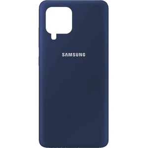 Цвет: Синий - Чехол Silicone Case Full Protective Navy Blue для Samsung Galaxy A22 SM-A225