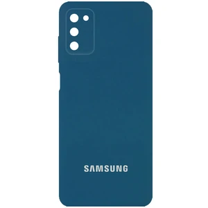 Колір: Синій - Чохол Silicone Cover Full Camera (AA) Cosmos Blue для Samsung Galaxy A03s SM-A037