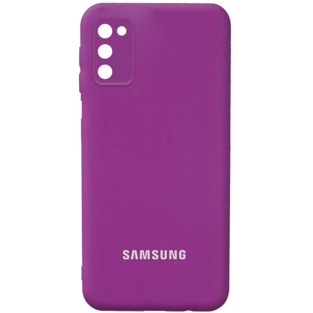 Чохол Silicone Cover Full Camera (AA) Grape для Samsung Galaxy A03s SM-A037