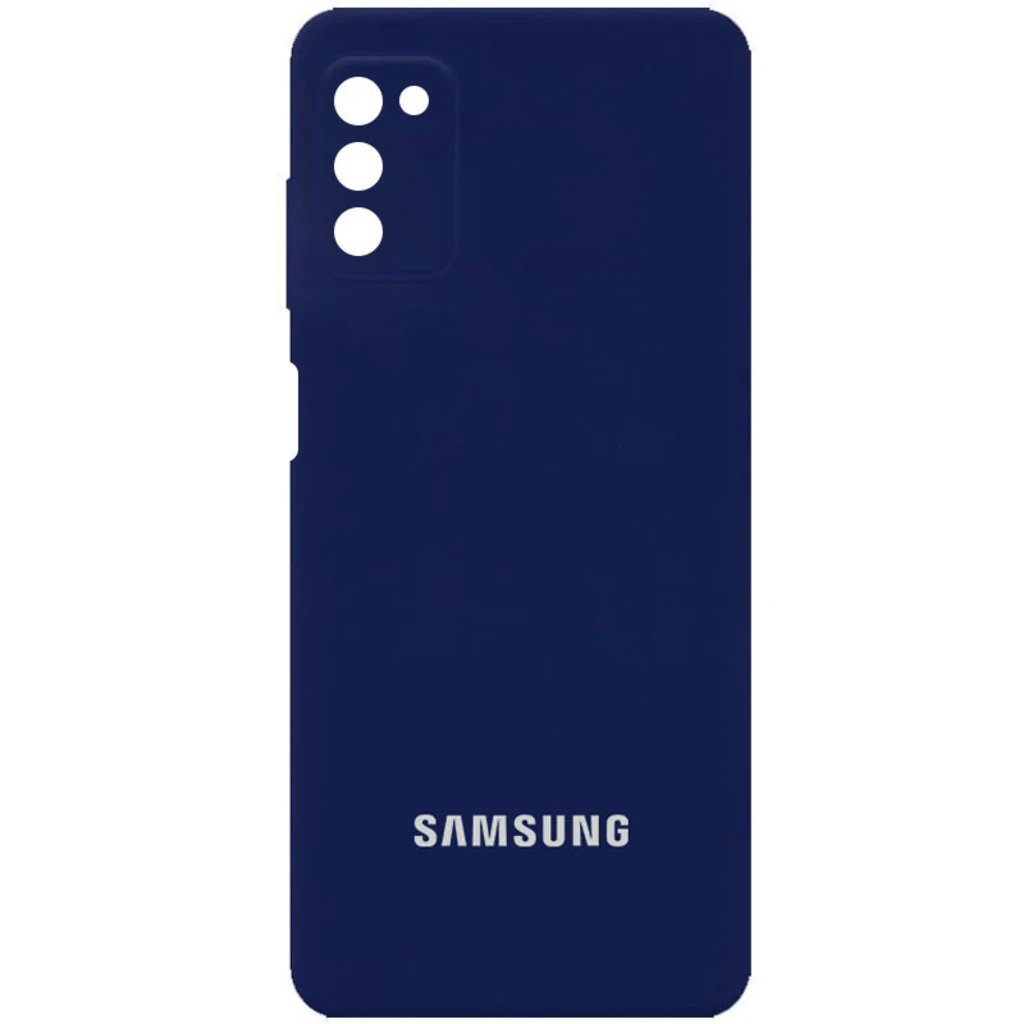 Чохол Silicone Cover Full Camera (AA) Midnight Blue для Samsung Galaxy A03s SM-A037