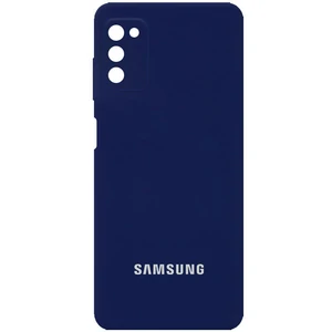 Чохол Silicone Cover Full Camera (AA) Midnight Blue для Samsung Galaxy A03s SM-A037