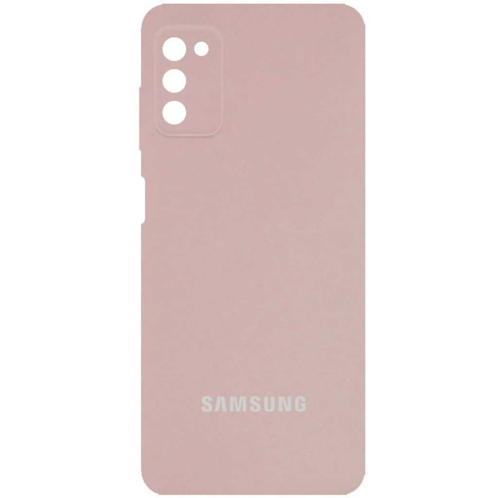 Чохол Silicone Cover Full Camera (AA) Pink Sand для Samsung Galaxy A03s SM-A037