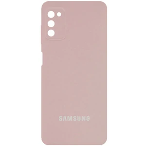 Чохол Silicone Cover Full Camera (AA) Pink Sand для Samsung Galaxy A03s SM-A037