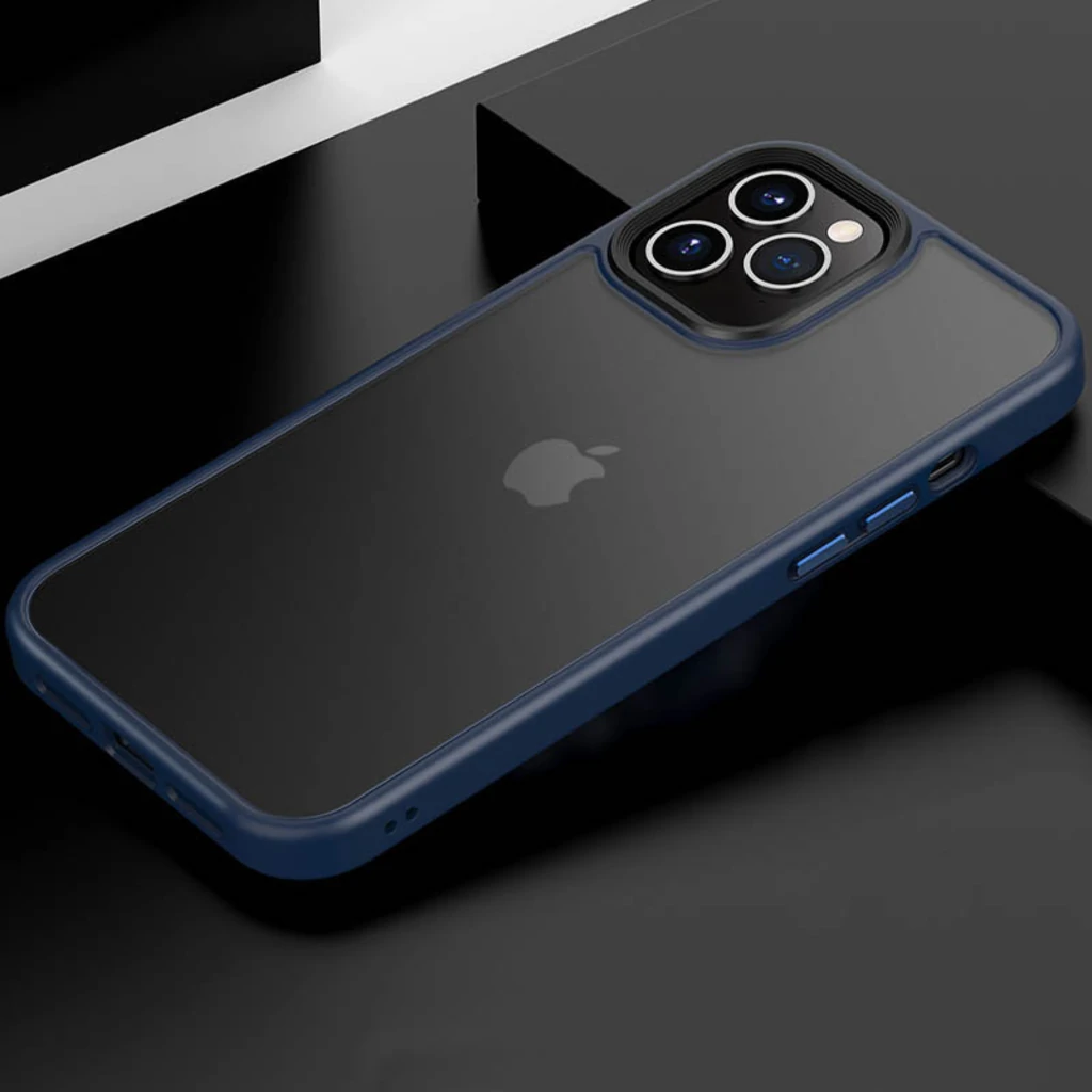 Чохол TPU+PC Metal Buttons Case Blue для iPhone 13 Pro Max