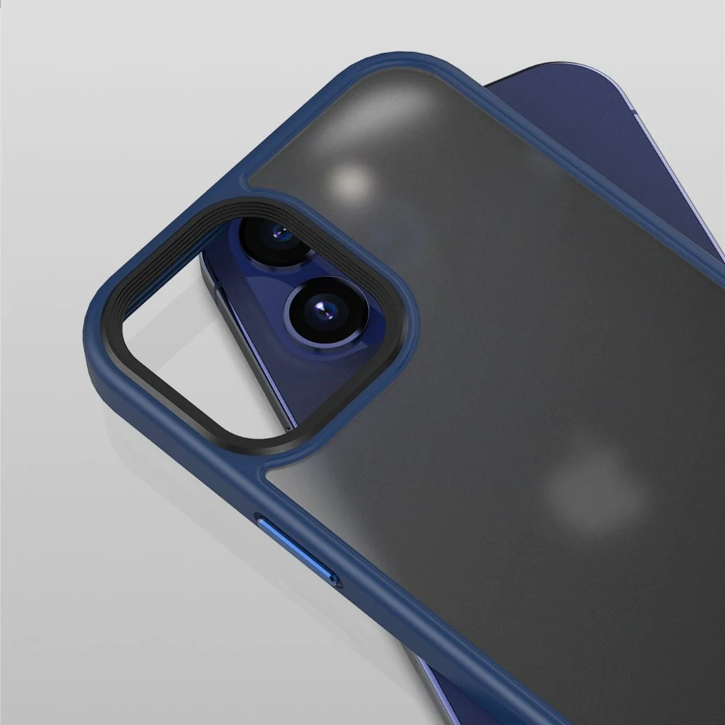 Чохол TPU+PC Metal Buttons Case Blue для iPhone 13 Pro Max