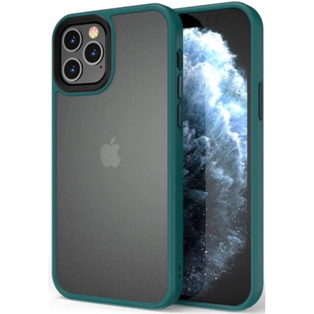 Чохол TPU+PC Metal Buttons Case Green для iPhone 13 Pro Max