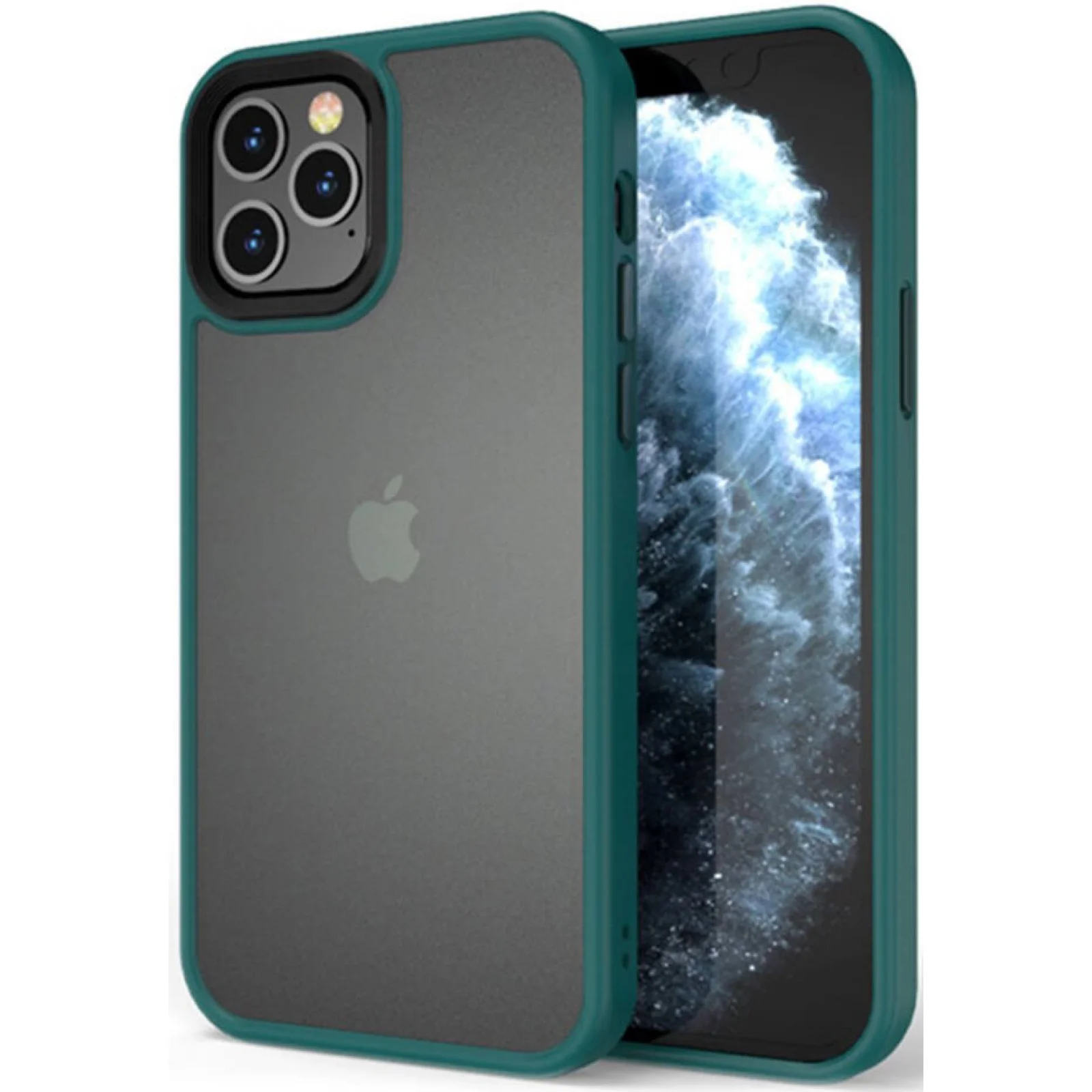 Чохол TPU+PC Metal Buttons Case Green для iPhone 13 Pro Max
