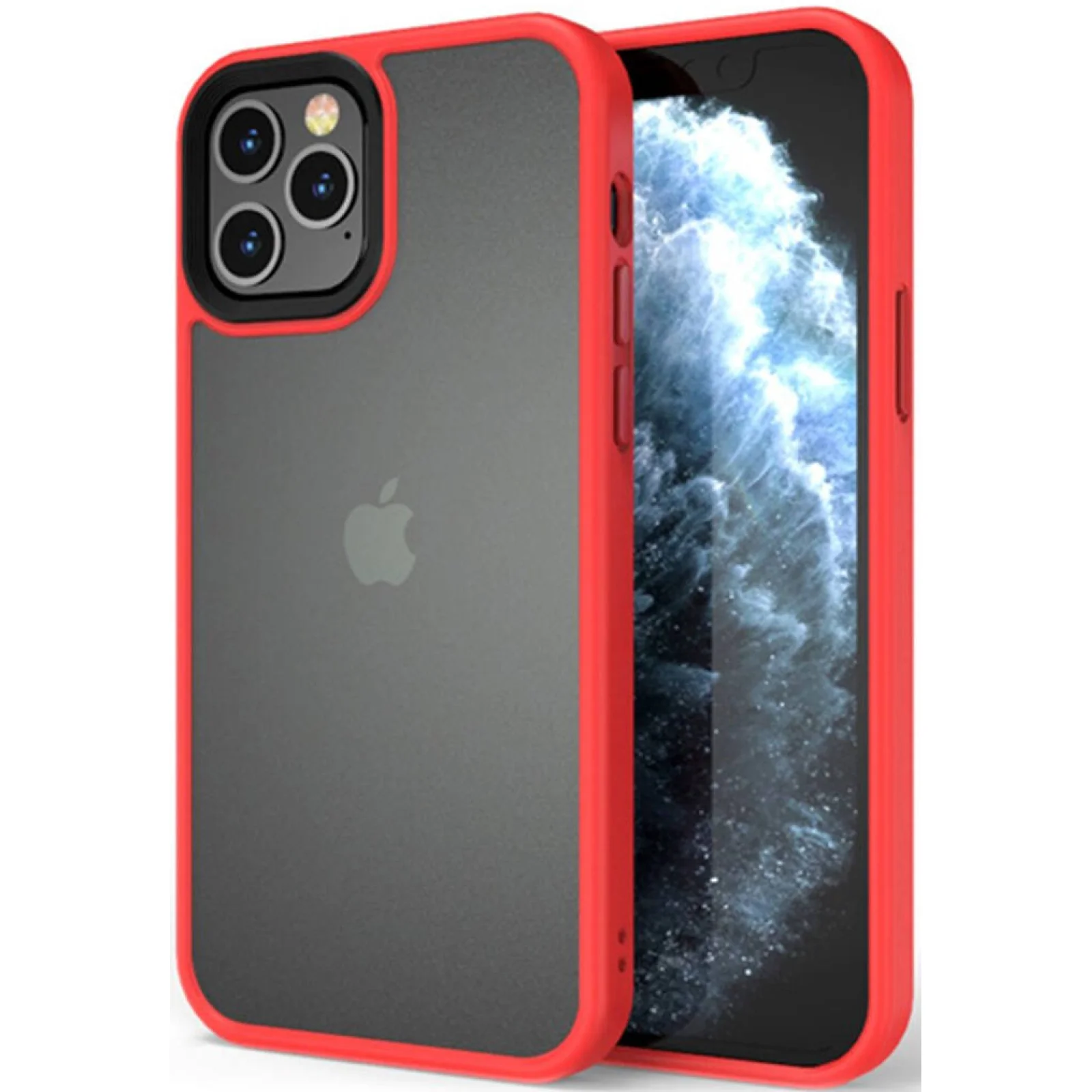 Чохол TPU+PC Metal Buttons Case Red для iPhone 13 Pro Max
