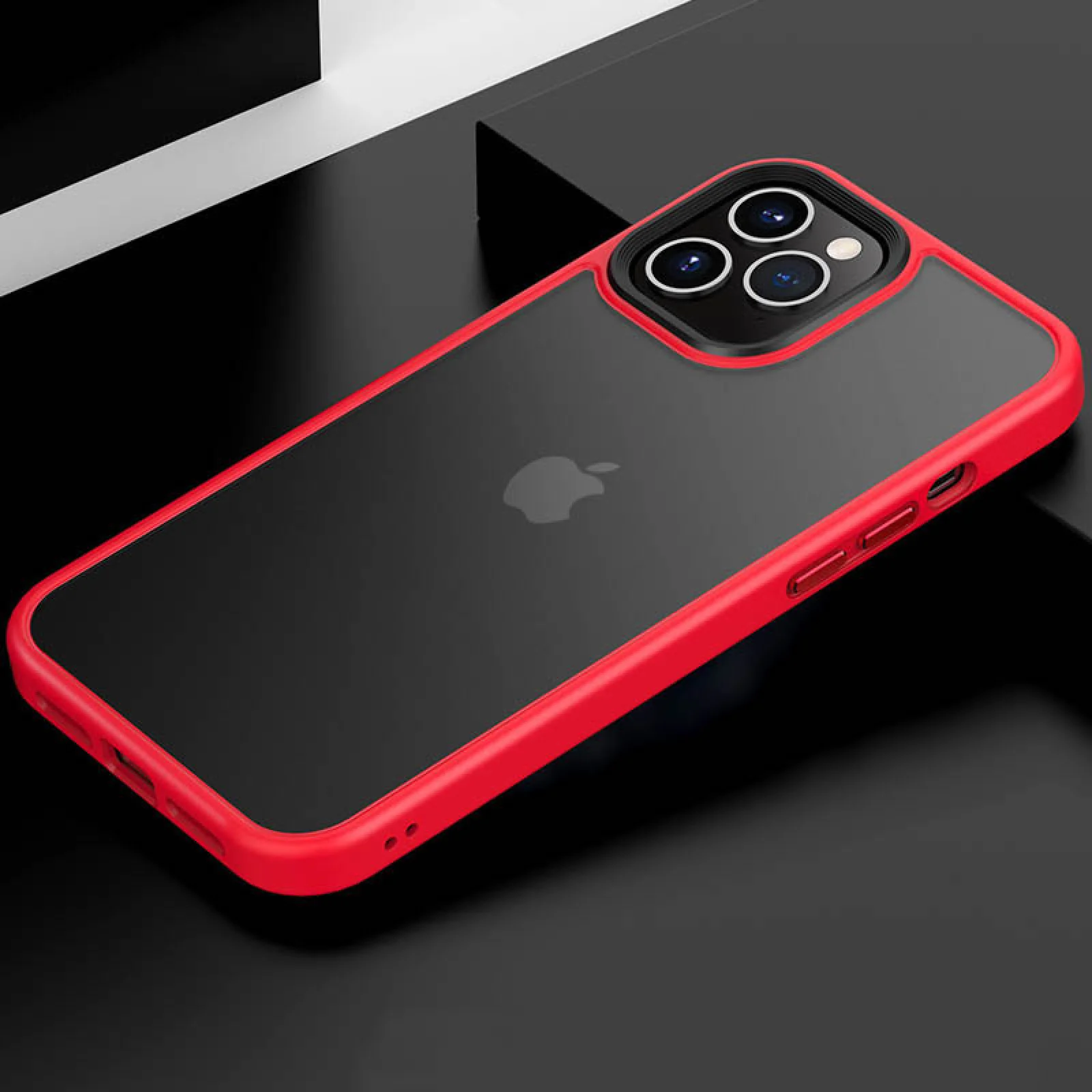 Чохол TPU+PC Metal Buttons Case Red для iPhone 13 Pro Max