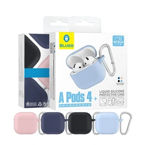 Чохол Blueo Airpods 4 Liquid Silicone Case Light Blue