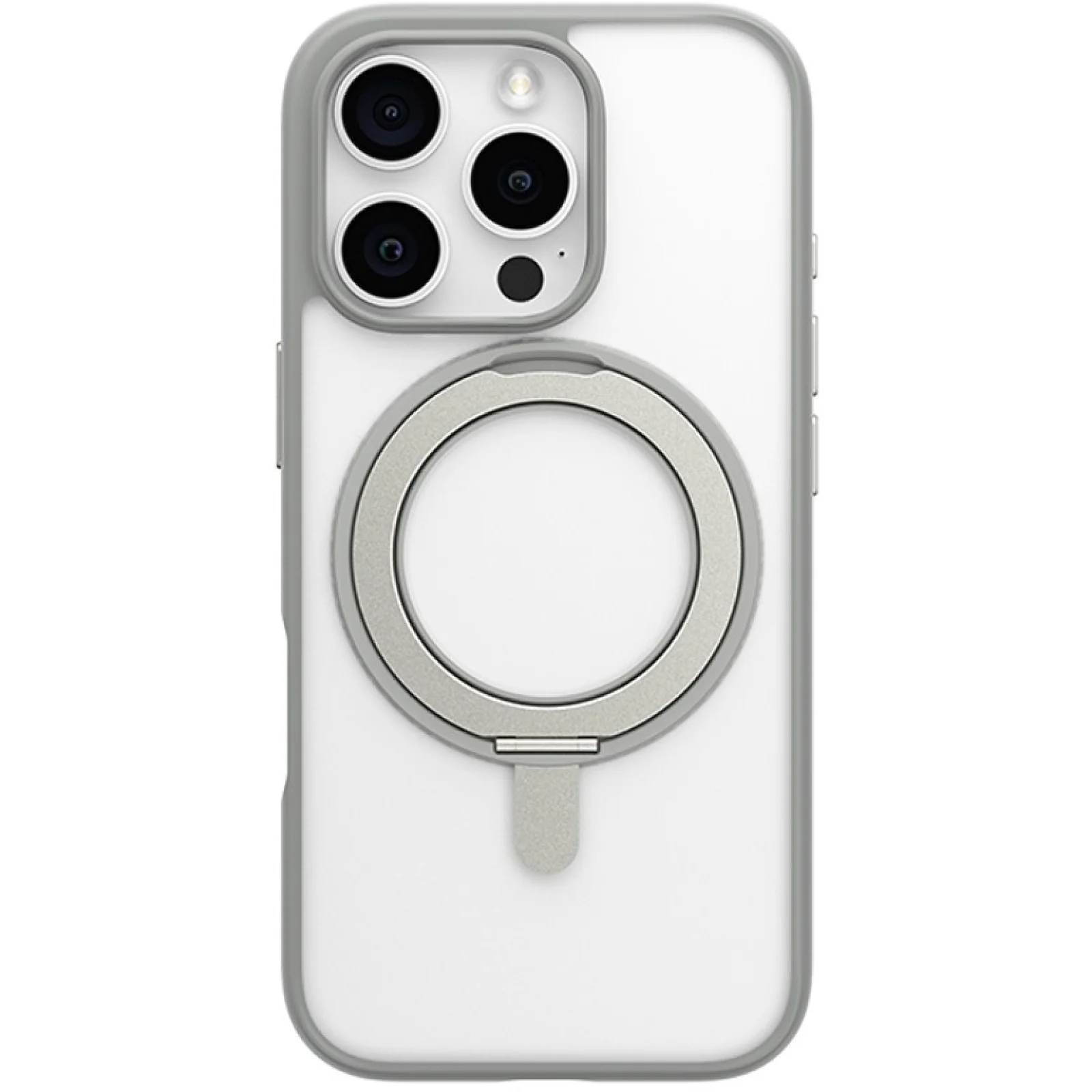 Чохол Blueo Frosted Magnetic Case ROTATABLE Stand for iPhone 16 Pro Max with MagSafe Grey