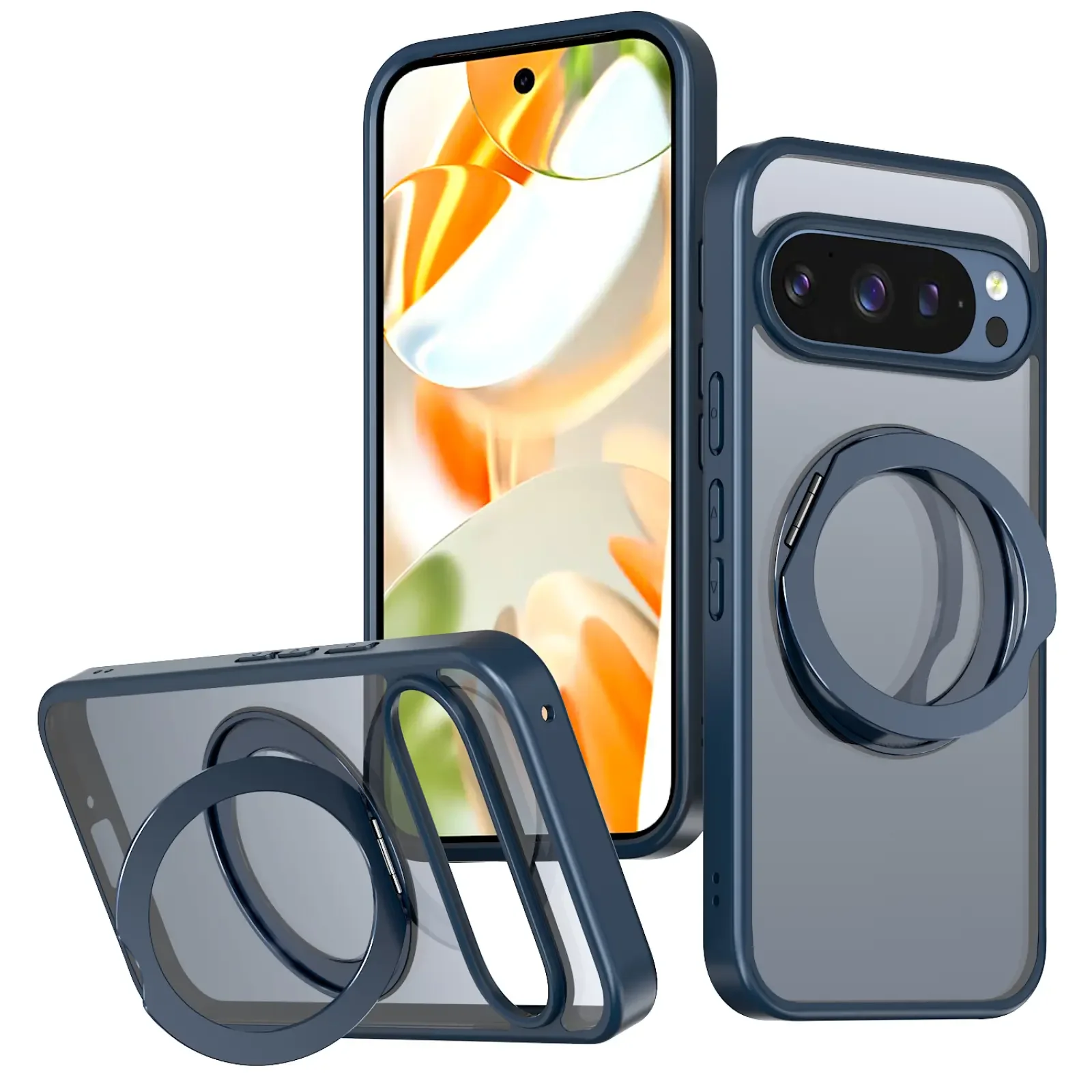 Чохол TPU+PC Aura Fold для Google Pixel 9, Pixel 9 Pro, Pixel 10, Pixel 10 Pro Blue
