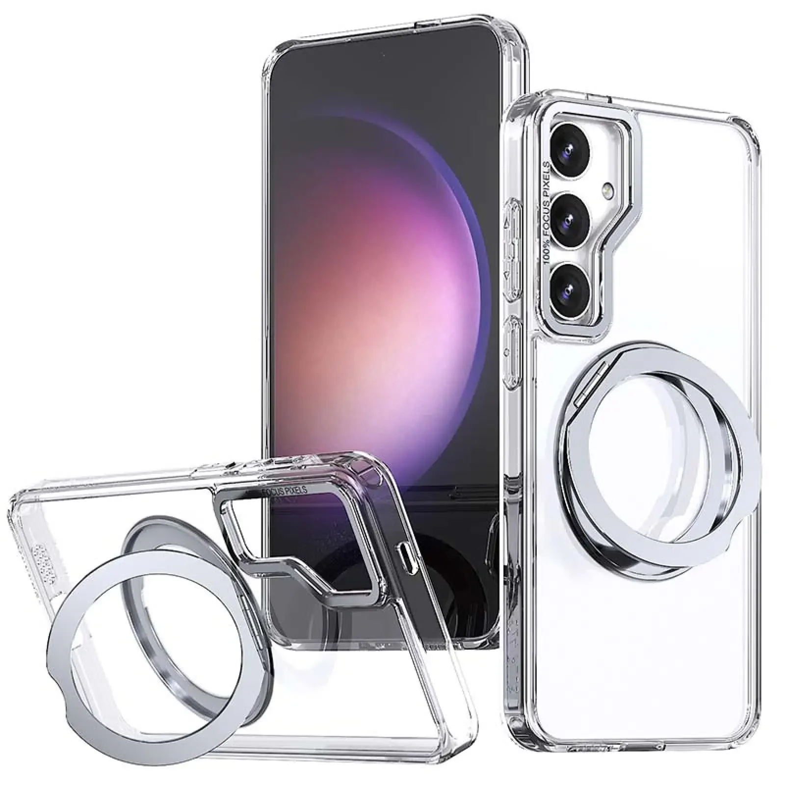 Чохол TPU+PC Aura Fold для Samsung Galaxy S24 FE Transparent
