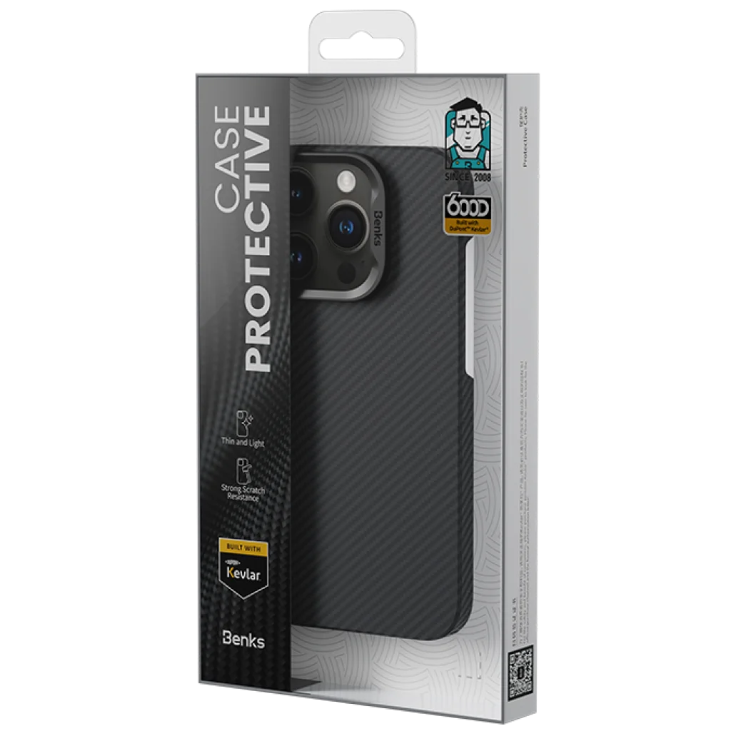 Чехол Benks Armor Air Kevlar Case (600D) with MagSafe для iPhone 16 Pro Black