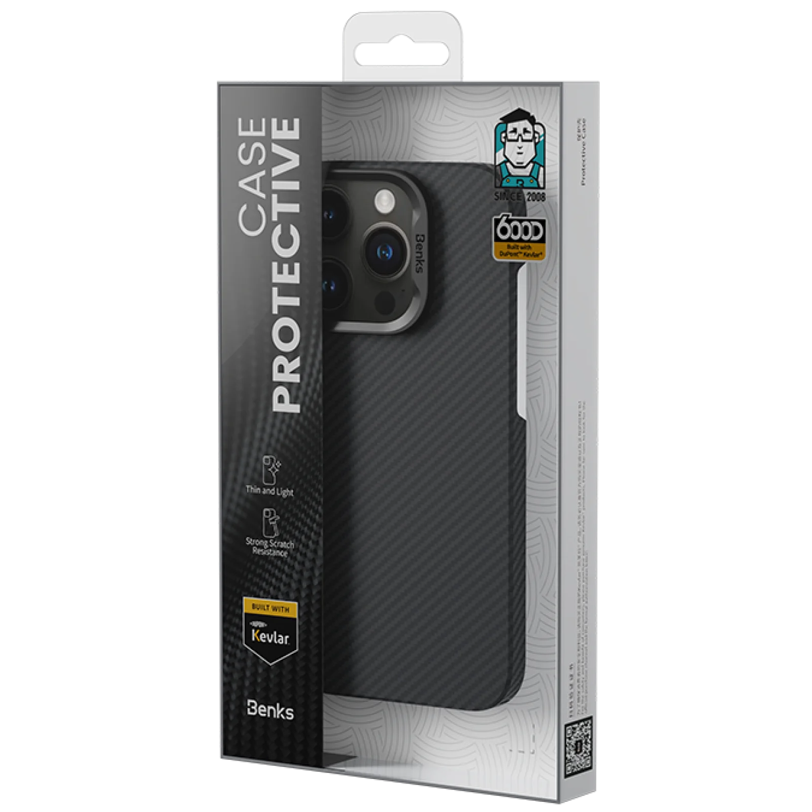 Чохол Benks Armor Air Kevlar Case (600D) with MagSafe для iPhone 16 Pro Max Black