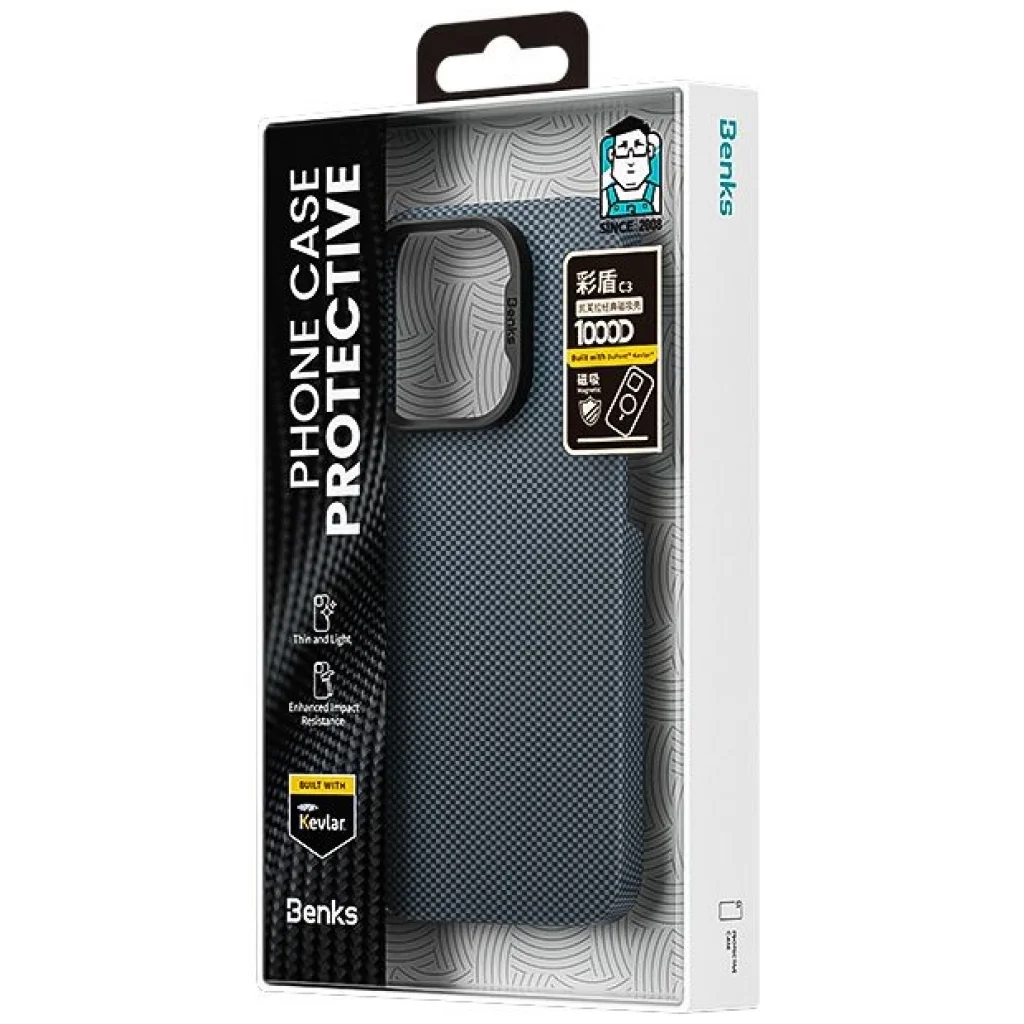Чехол Benks Armor Tint (1000D) Kevlar Case with MagSafe для iPhone 16 Pro Starry Blue