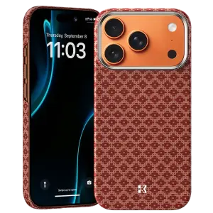 Чохол Benks Magnetic ArmorAir Kevlar ArmorGrid Series Orange для iPhone 17 Pro