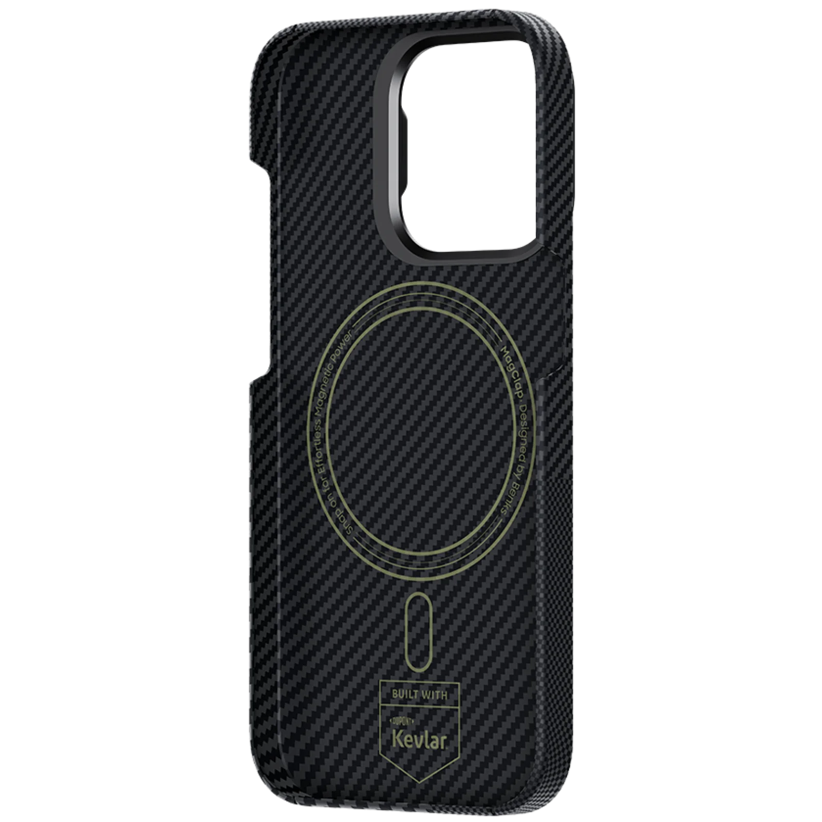 Чехол Benks Montage Armor Air Kevlar Case (600D/1500D) with MagSafe для iPhone 15 Pro Max Black